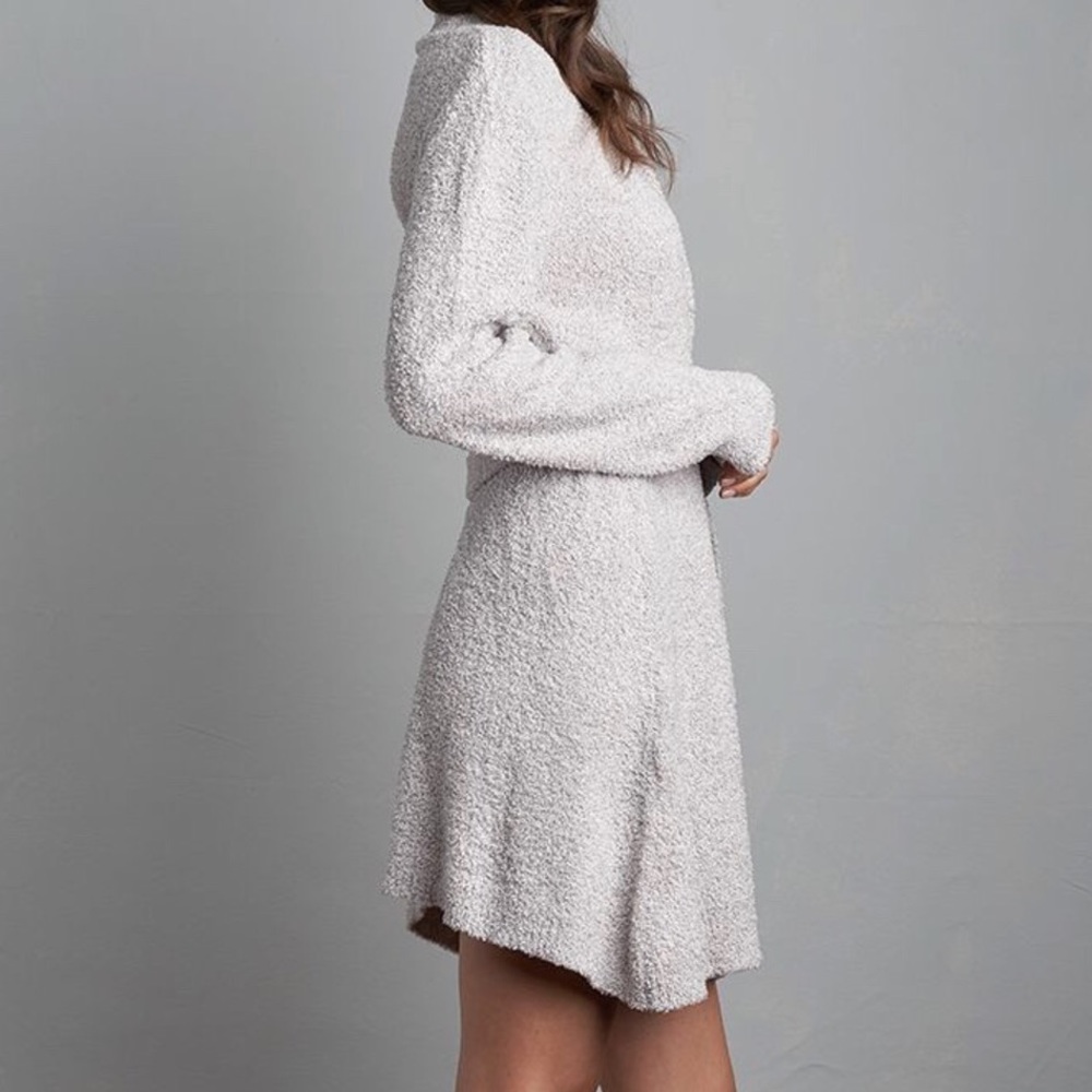 Lemon Legwear Plush Towel Open Cardigan